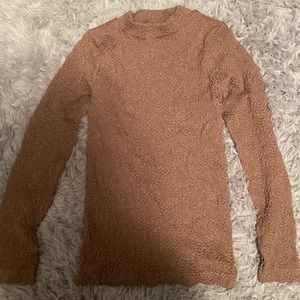 Sparkly turtleneck stretchy